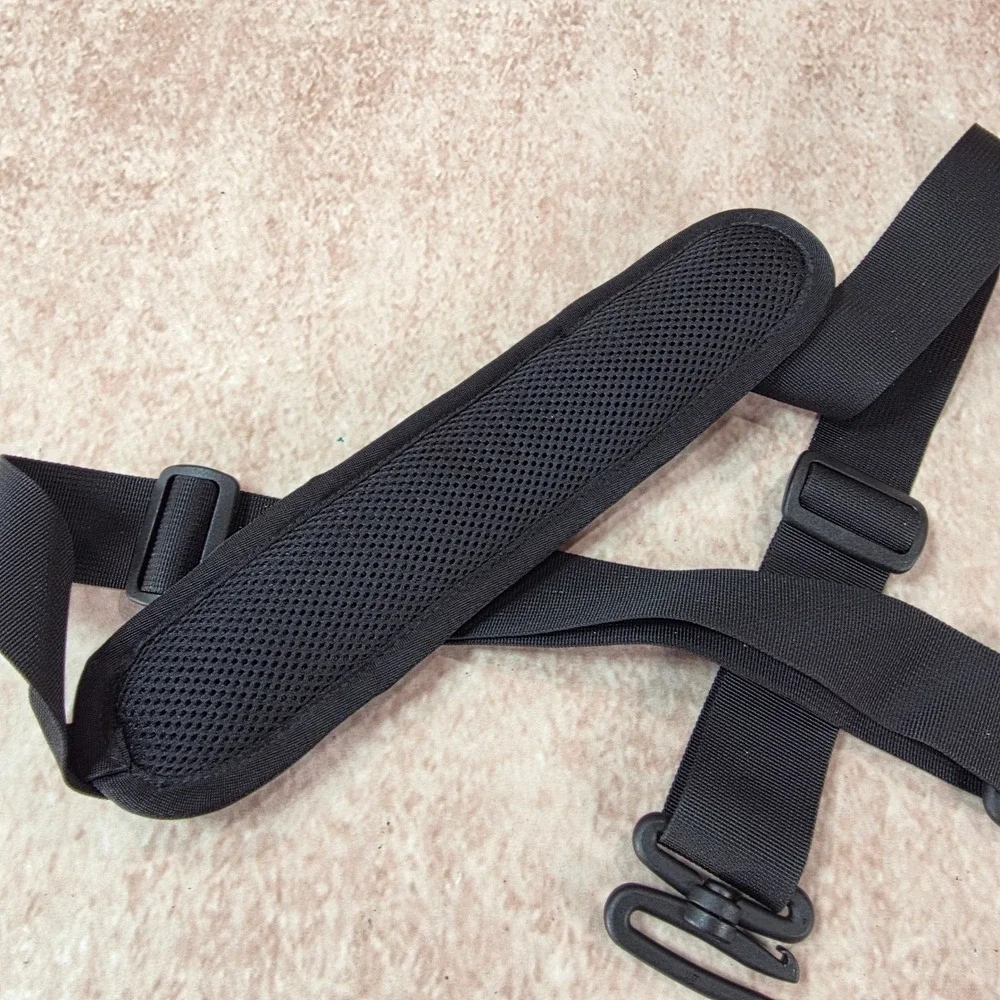 The North Face Padded Backpack Shoulder Strap Sternum D-Ring Swivel Hooks Black